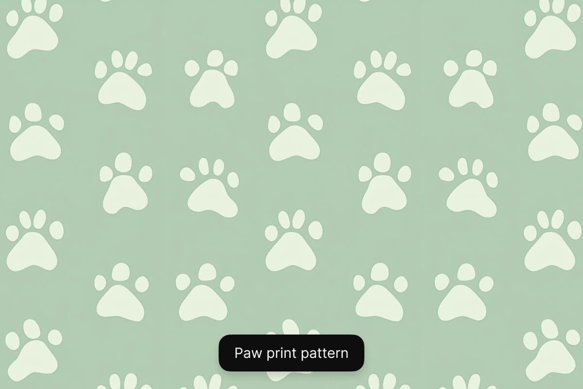 Paw print pattern