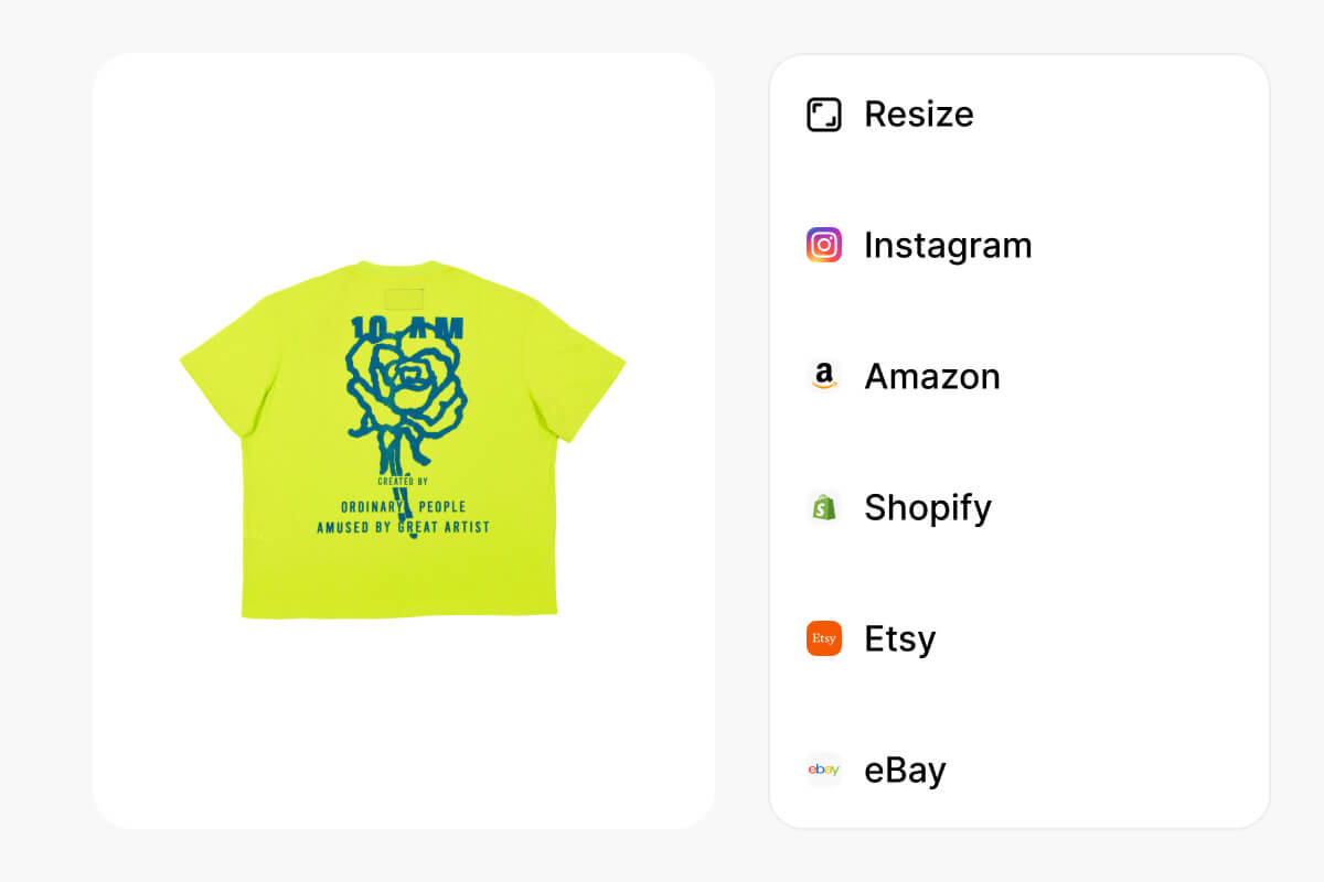 Platform-specific crop presets