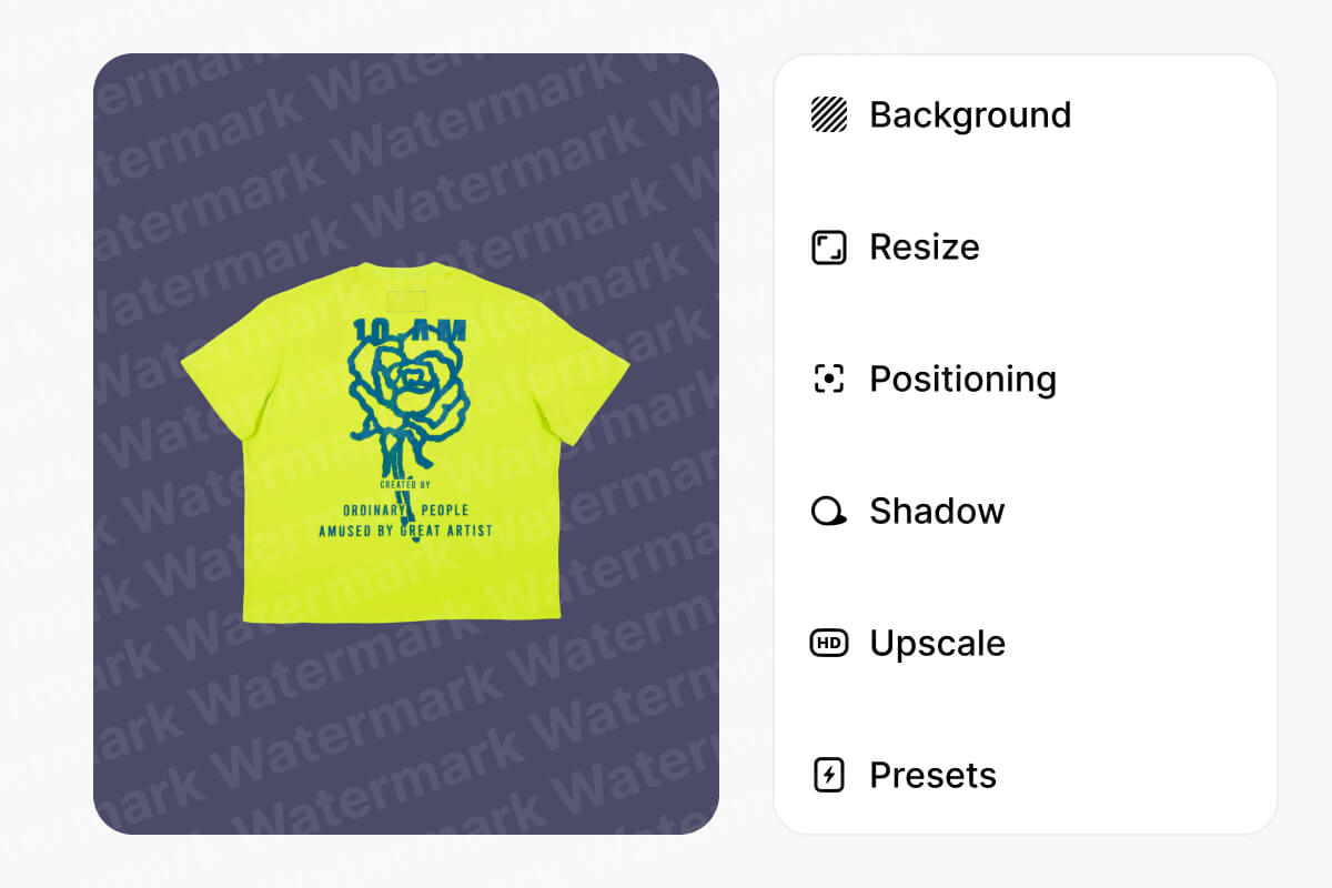 Adjust watermark placement per photo