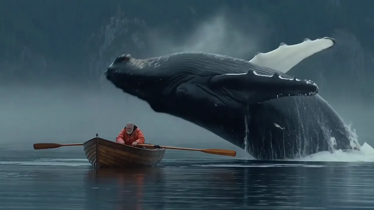https://cdn3.pixelcut.app/cms/prod/ai-model/seedance-v2-5/A humpback whale breaching beside a fisherman in a wooden rowboat in a misty fjord, made with Seedance 2.5