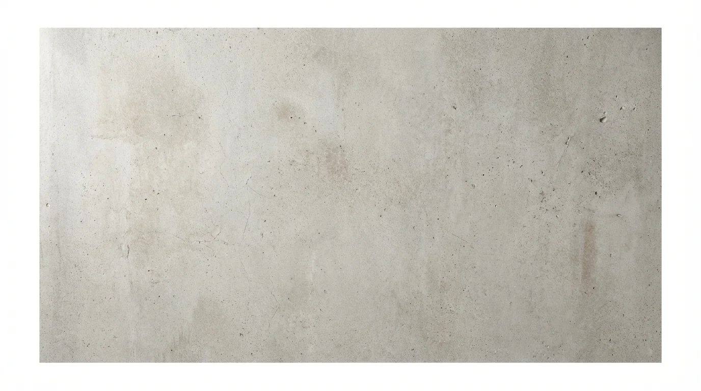 A photorealistic mockup of a light gray, raw concrete wall texture with fine details, presented flat against a white background for use as a digital overlay.