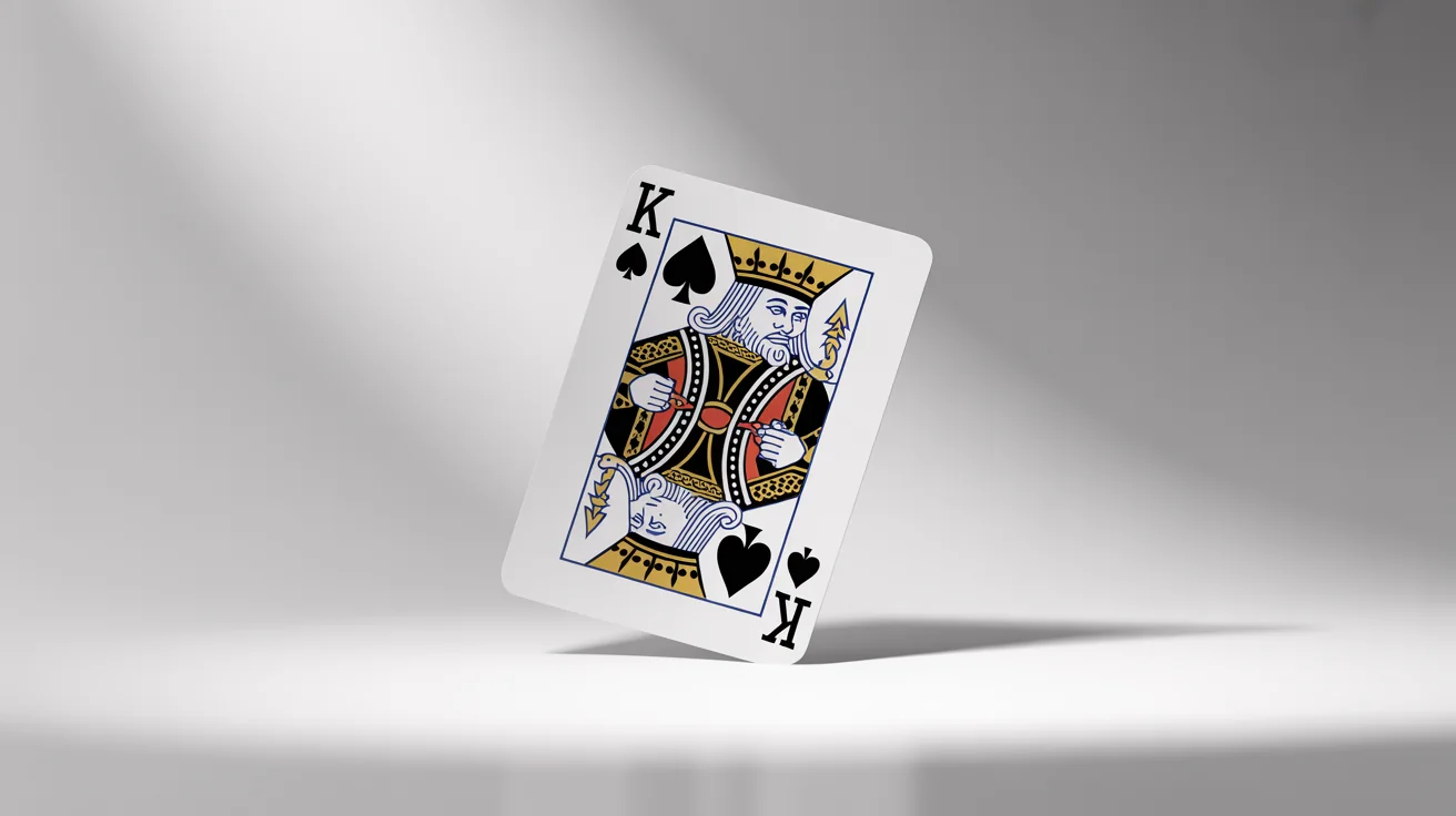 A beautifully designed custom playing card, the King of Spades, featuring an ornate illustration of a king on a clean white background.