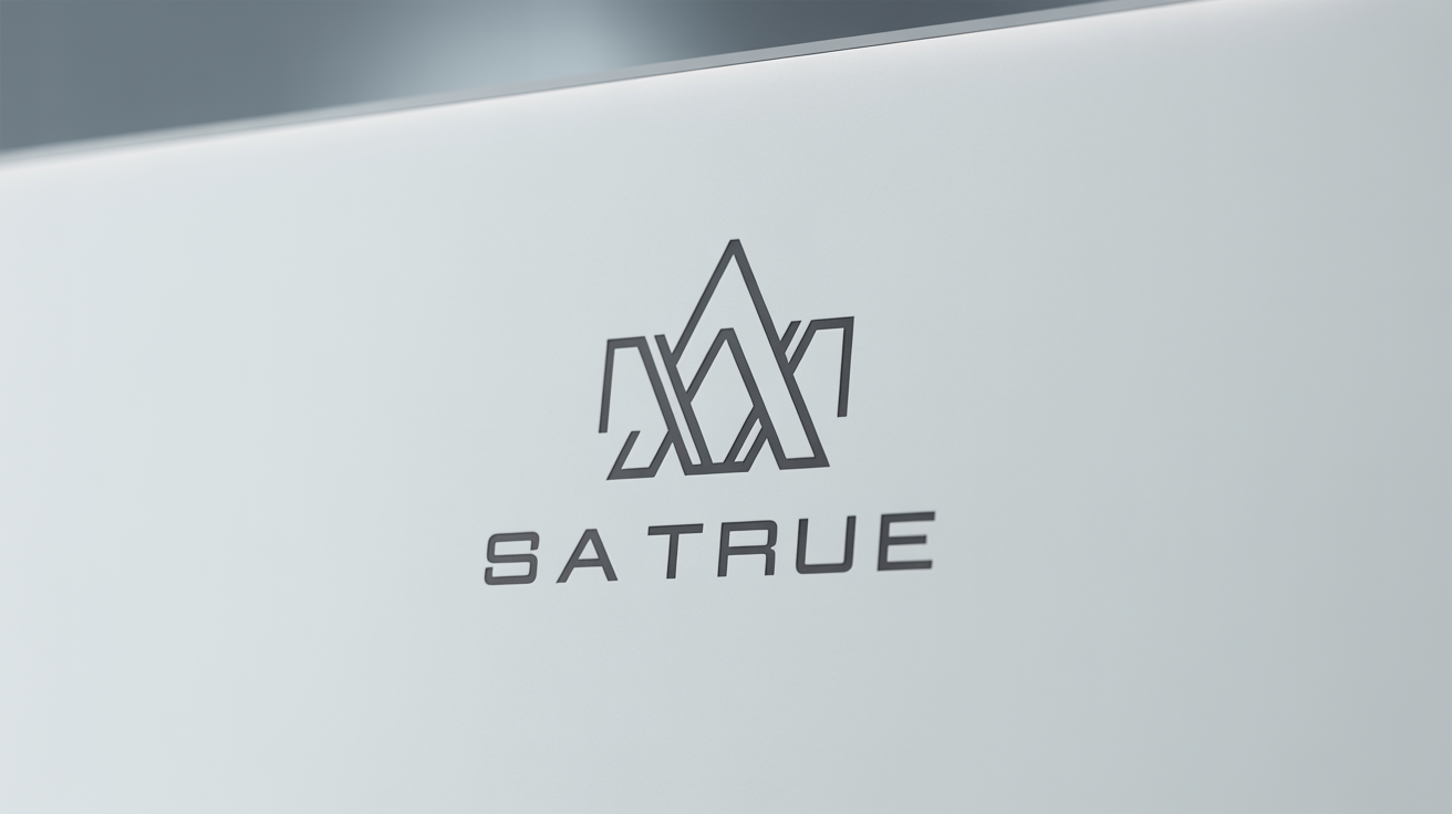 A sleek, minimalist black logo on a white background. The logo features an abstract mountain-peak icon above the word 'AURA'.