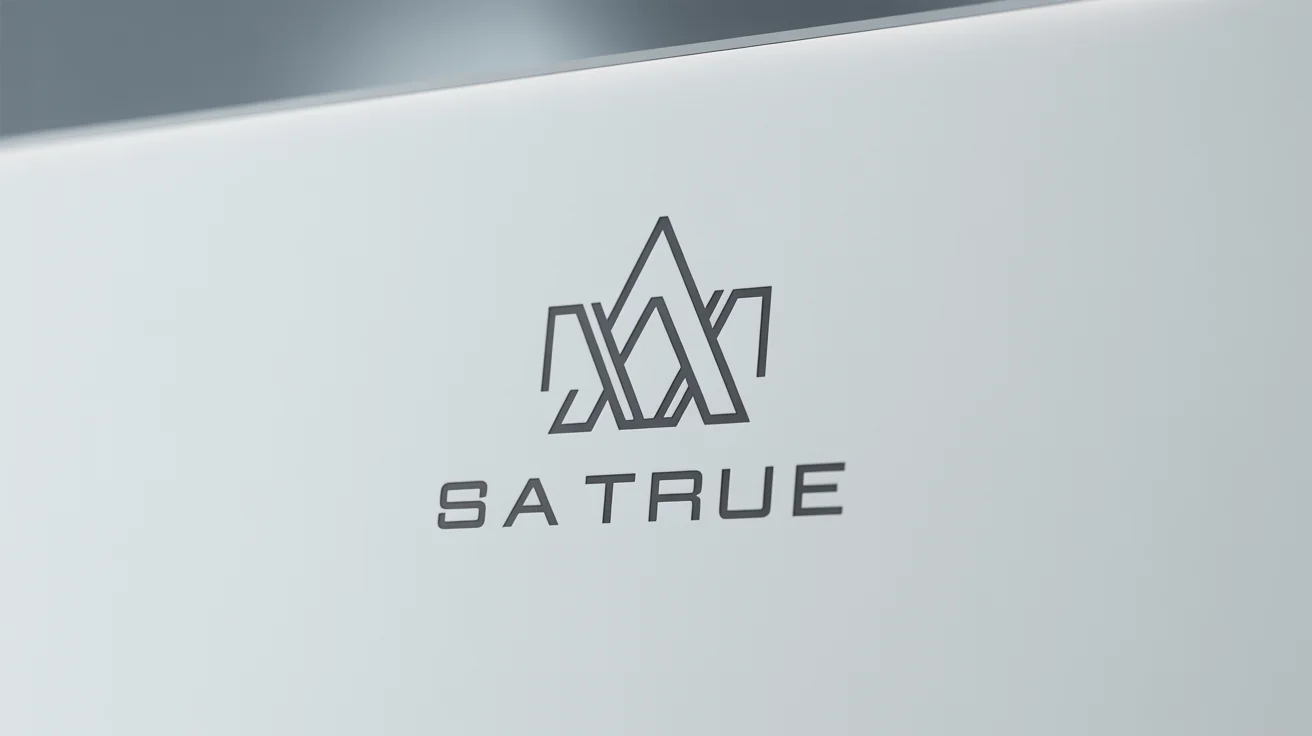 A sleek, minimalist black logo on a white background. The logo features an abstract mountain-peak icon above the word 'AURA'.