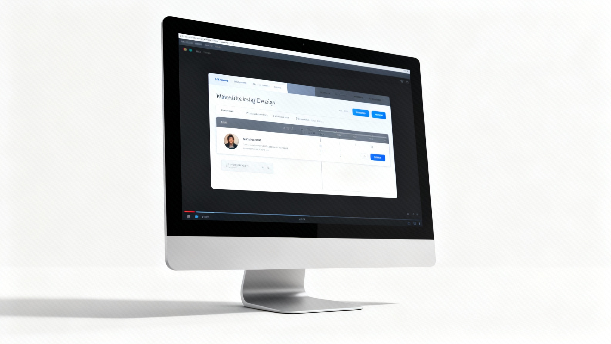 A final, cropped screen recording displayed in a sleek video player, showing a focused close-up on a specific part of a software interface.