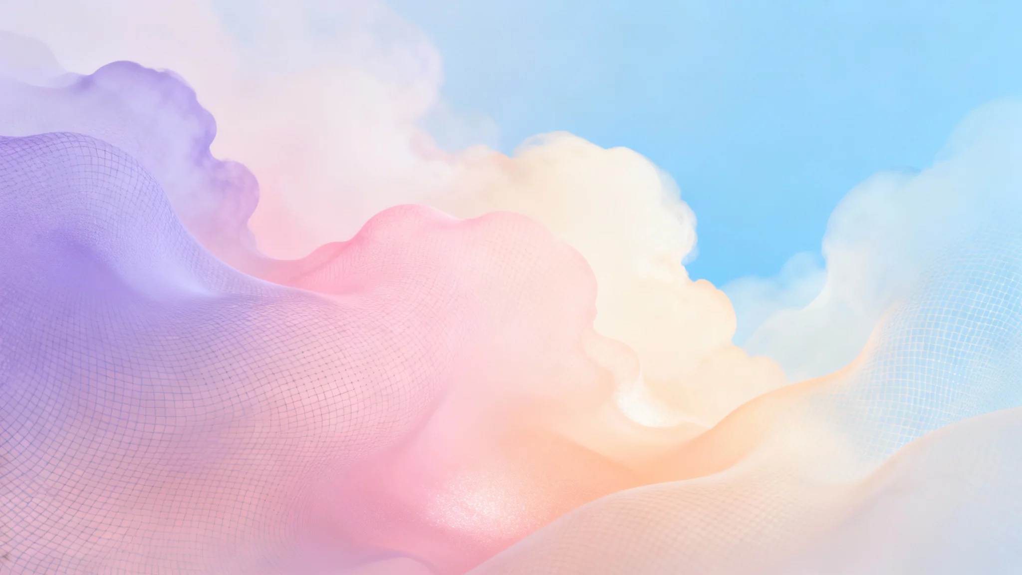 A beautiful abstract gradient background with a soft, smooth blend of pastel pink, purple, and blue, creating a calm and modern aesthetic.