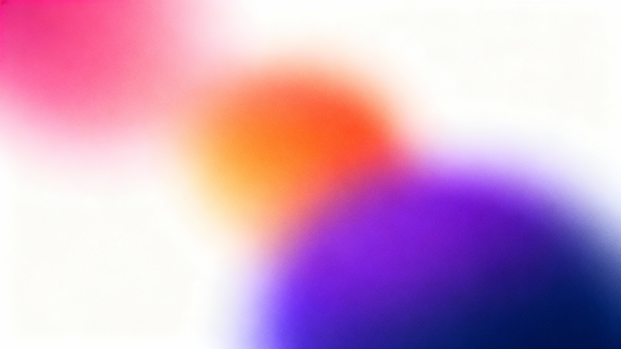 A beautiful, minimalist blurred gradient background transitioning from soft pink and vibrant orange to a deep purple and blue, creating a smooth, ethereal effect.