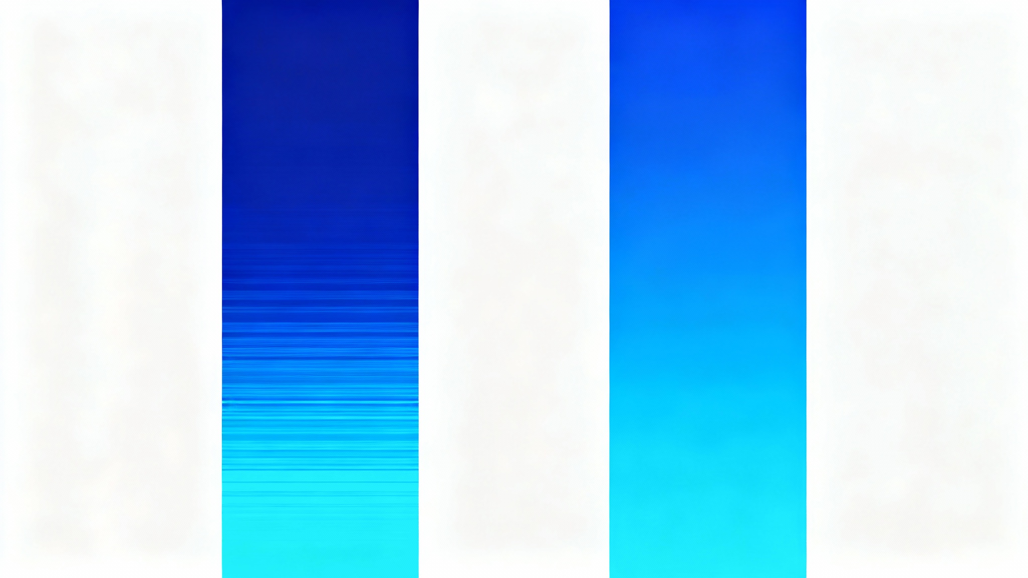 A comparison image showing a color gradient. The left half has ugly, visible bands of color (gradient banding), while the right half is perfectly smooth and seamless, demonstrating a visual fix.