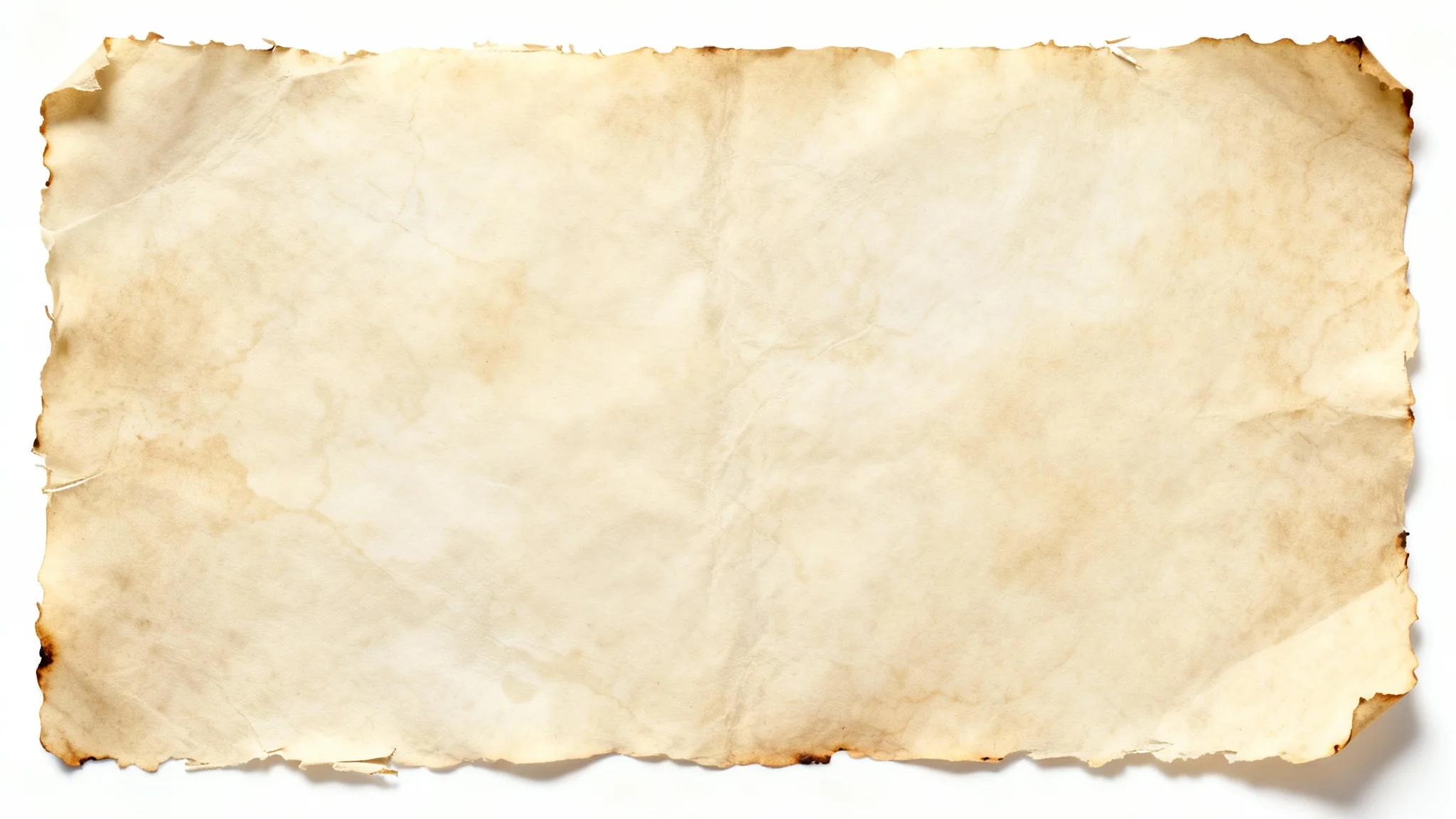 A high-quality digital background of a single sheet of aged parchment paper, featuring a warm beige color, fibrous texture, and subtly weathered edges.