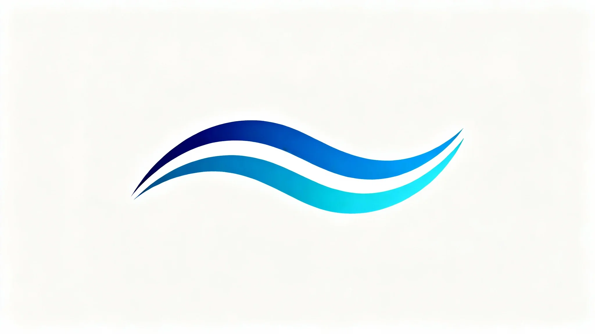 A modern, minimalist wave logo with flowing lines in shades of blue, symbolizing motion and professionalism, displayed on a clean white background.