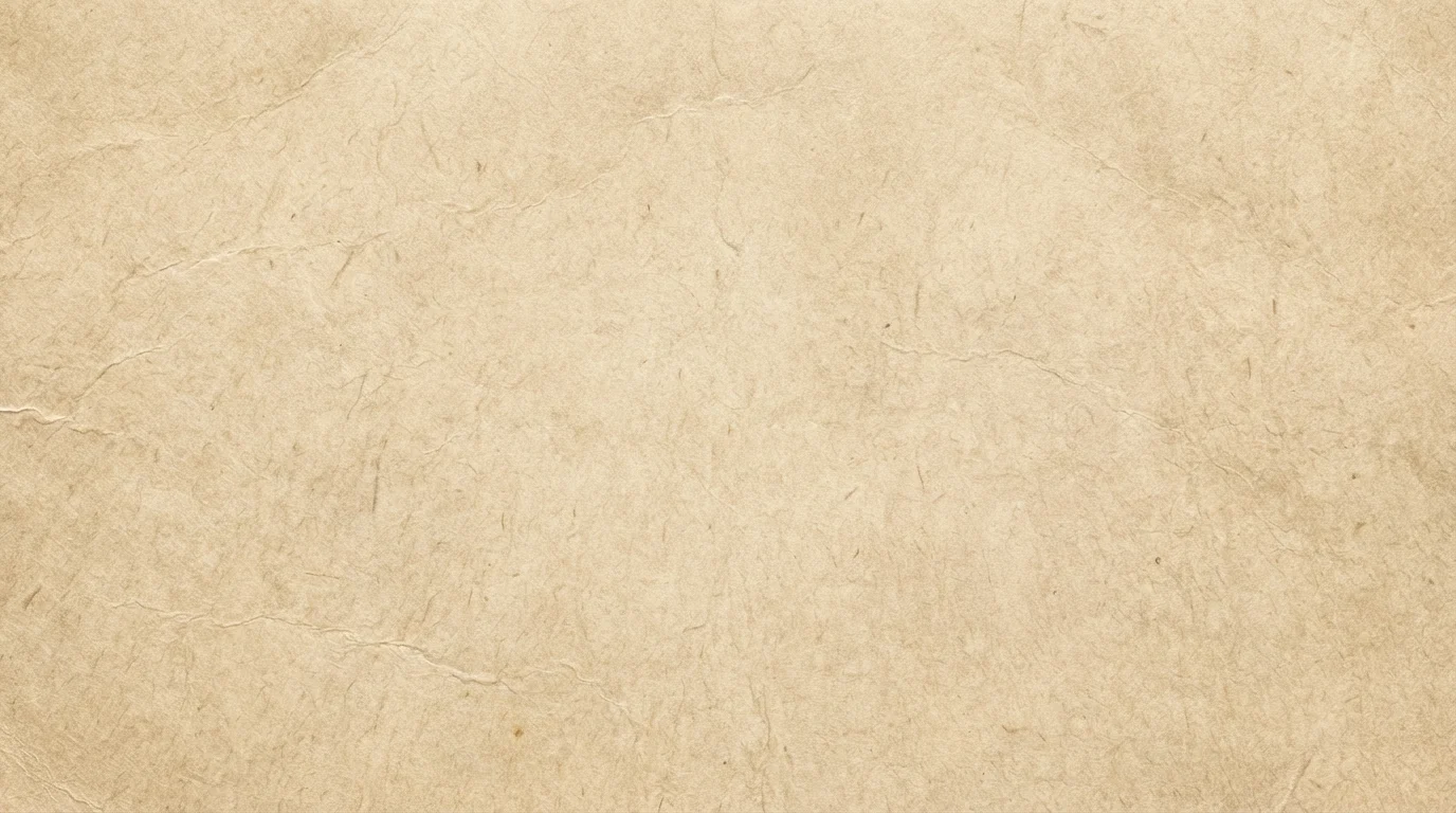 A high-detail, seamless texture of aged, warm beige parchment paper, showing subtle wrinkles, creases, and speckles across the entire surface, filling the frame.