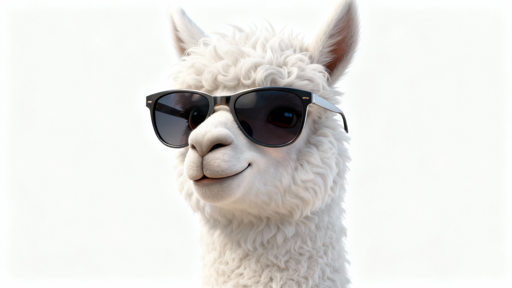 A digital illustration of a cool llama wearing sunglasses, shown from the neck up against a plain white background, styled as a profile picture.