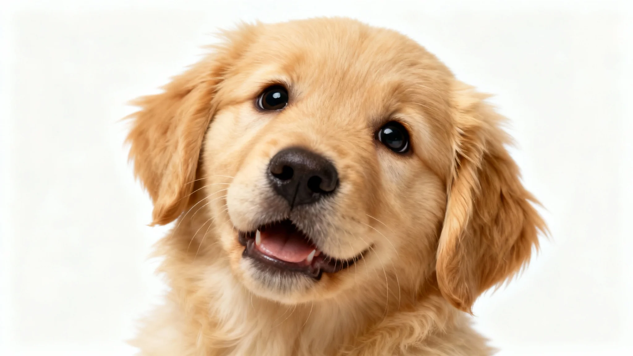 A close-up avatar of a cute, fluffy golden retriever puppy looking directly at the camera with a happy expression against a plain white background.