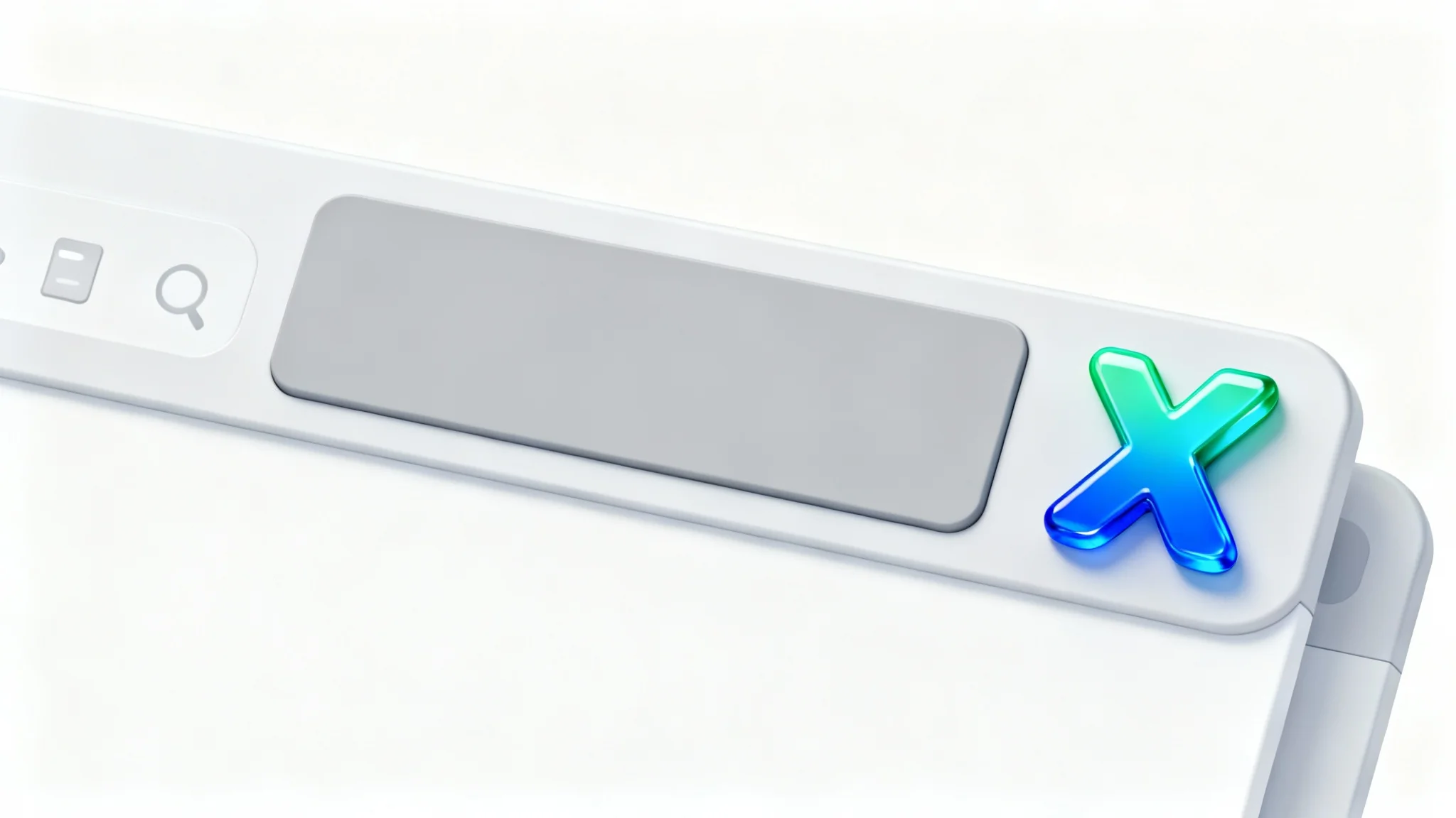 A close-up illustration of two browser tabs. The first tab has a generic, default icon, while the second tab displays a vibrant, custom 'X' logo, representing the act of changing a favicon.