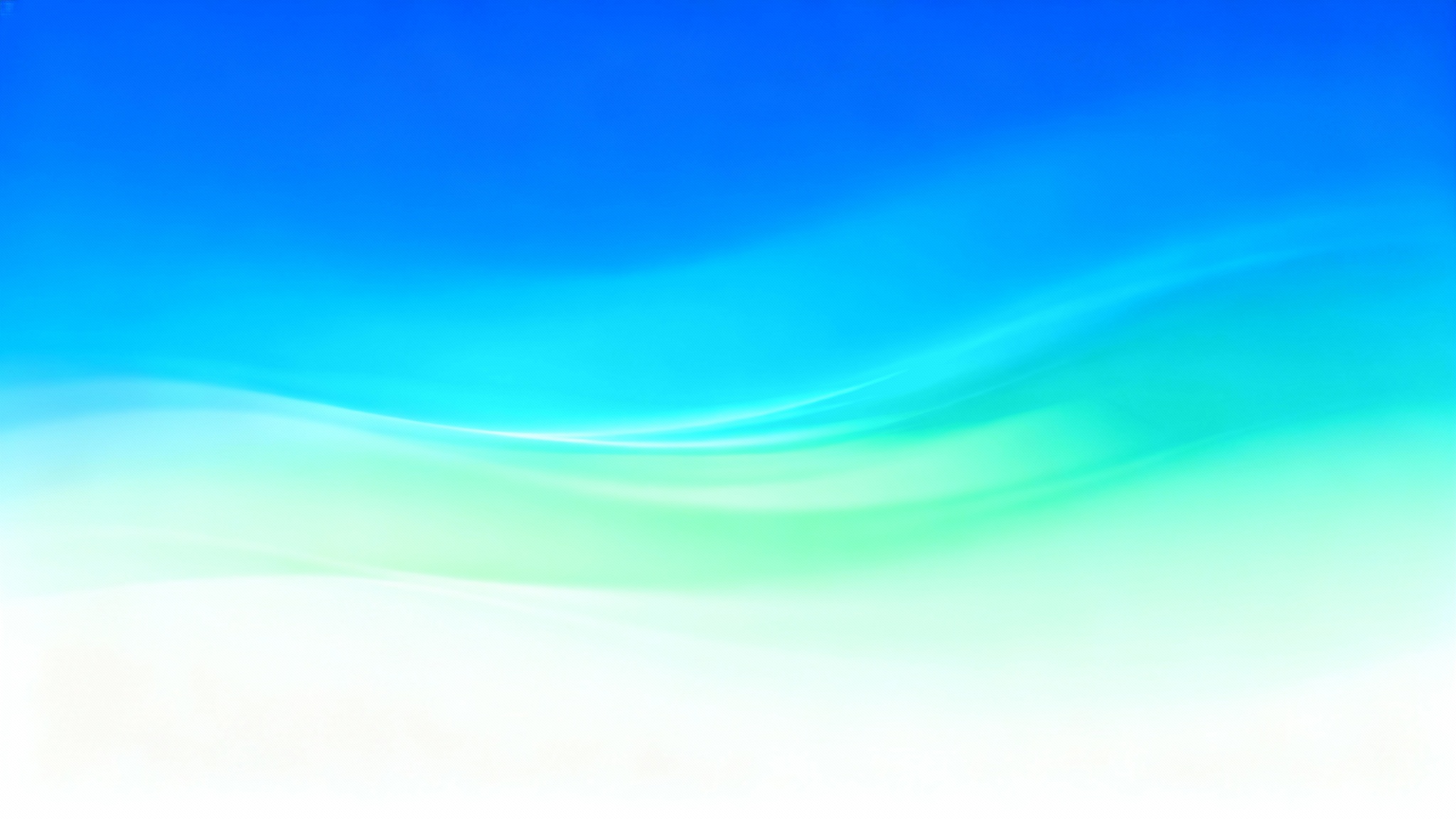 A beautiful, smooth, abstract background gradient transitioning from deep cerulean blue to a soft mint green, representing a gradient background.