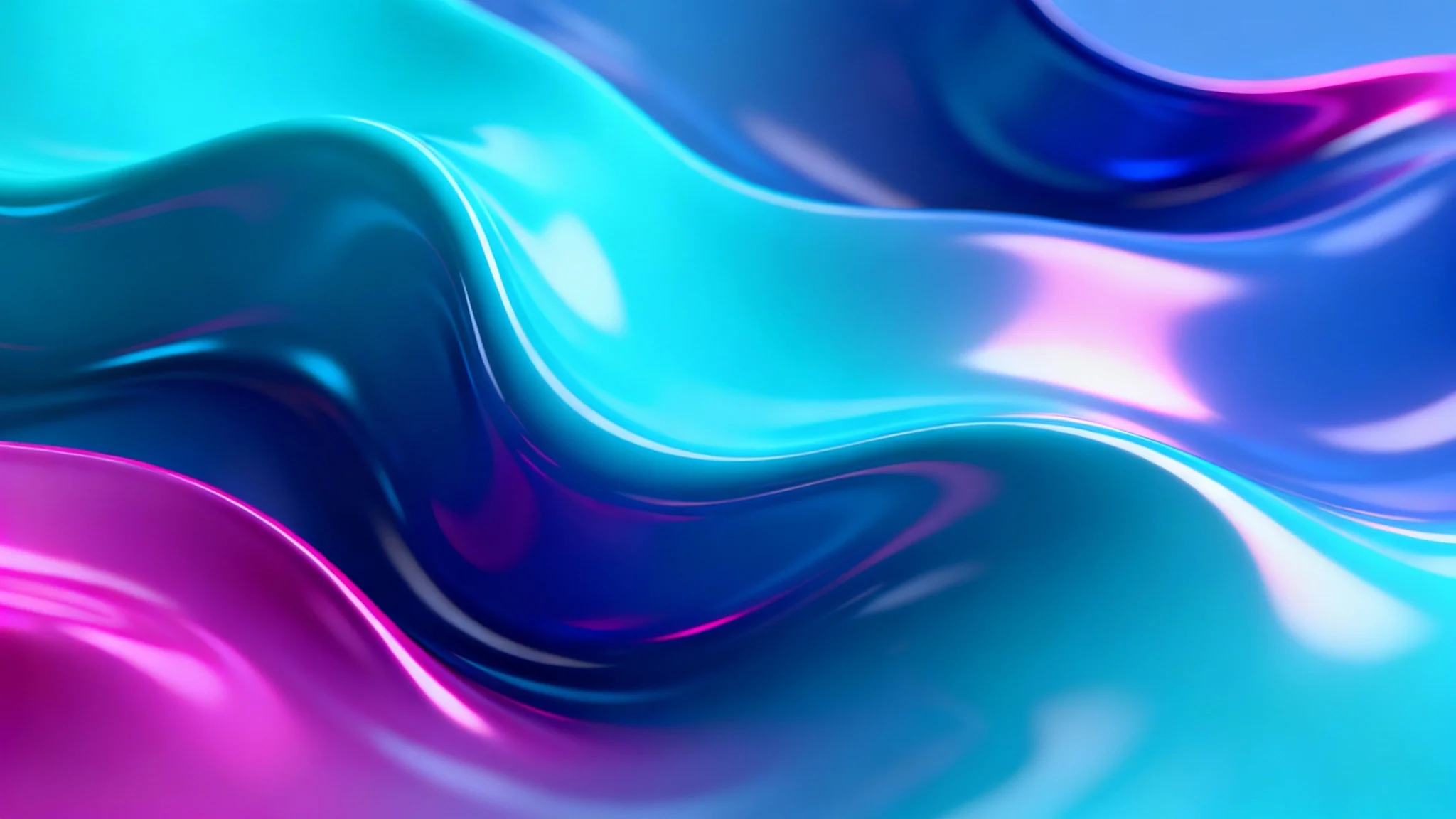 An abstract liquid gradient background with swirling, iridescent colors of blue, purple, and magenta, creating a sense of fluid motion and depth.