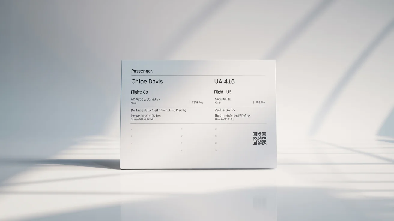 A professional mockup of a flight itinerary for a business class flight from San Francisco to Tokyo, shown on a clean white background.