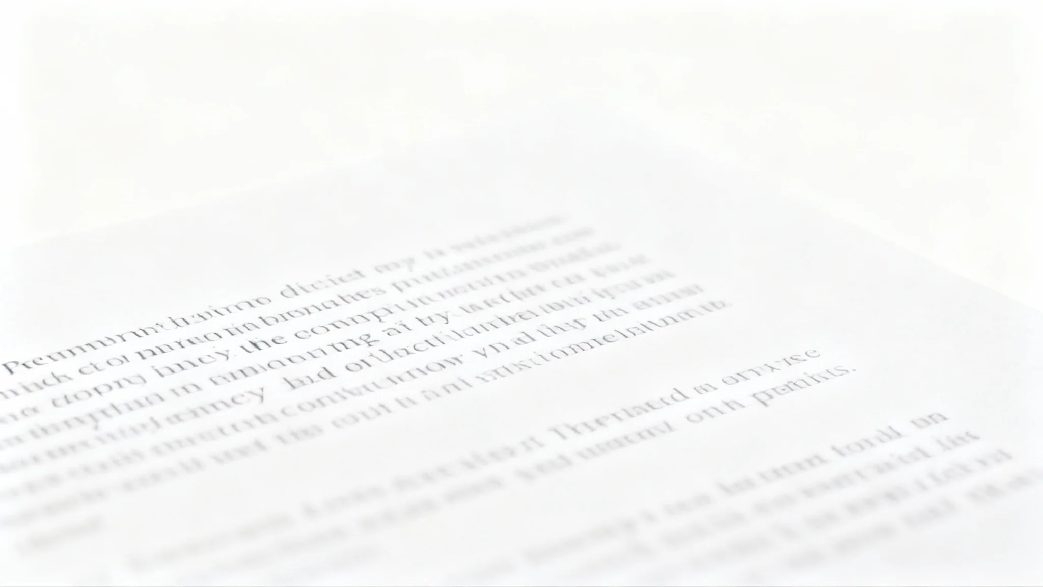 A close-up photograph of a sheet of paper with clean, printed text, demonstrating the final result of a marker removal tool where all marker stains have been completely erased.