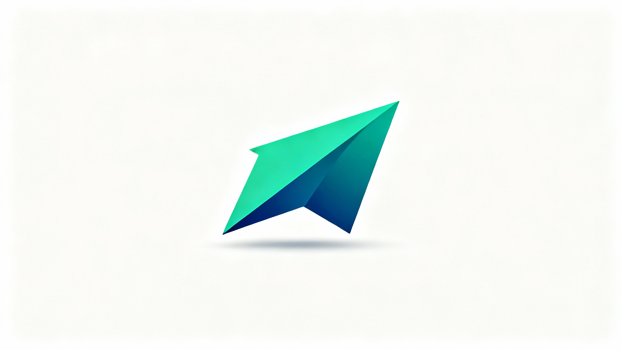 A modern, minimalist logo of a growth arrow pointing upwards, with a green and blue color gradient, set against a clean white background.