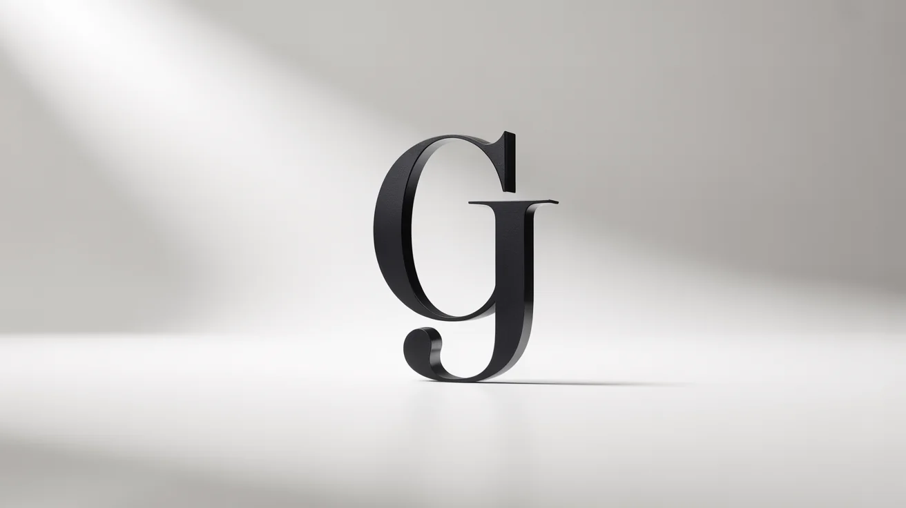 A modern, minimalist logo icon of the intertwined initials 'C' and 'J' in a matte black finish, set against a clean white background.