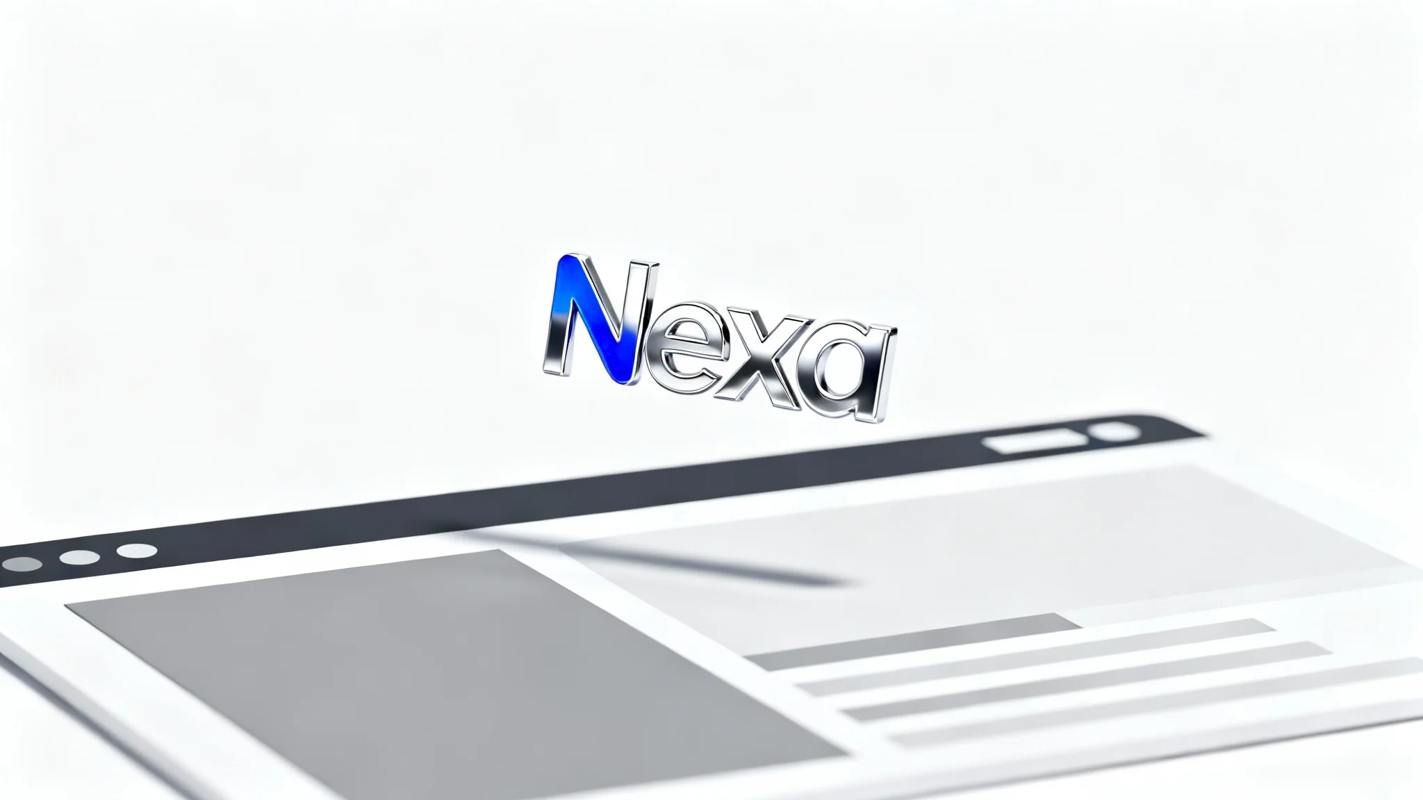 An abstract illustration symbolizing a website logo extractor. A sleek, modern logo floats above a stylized representation of a webpage, conveying the idea of extraction.