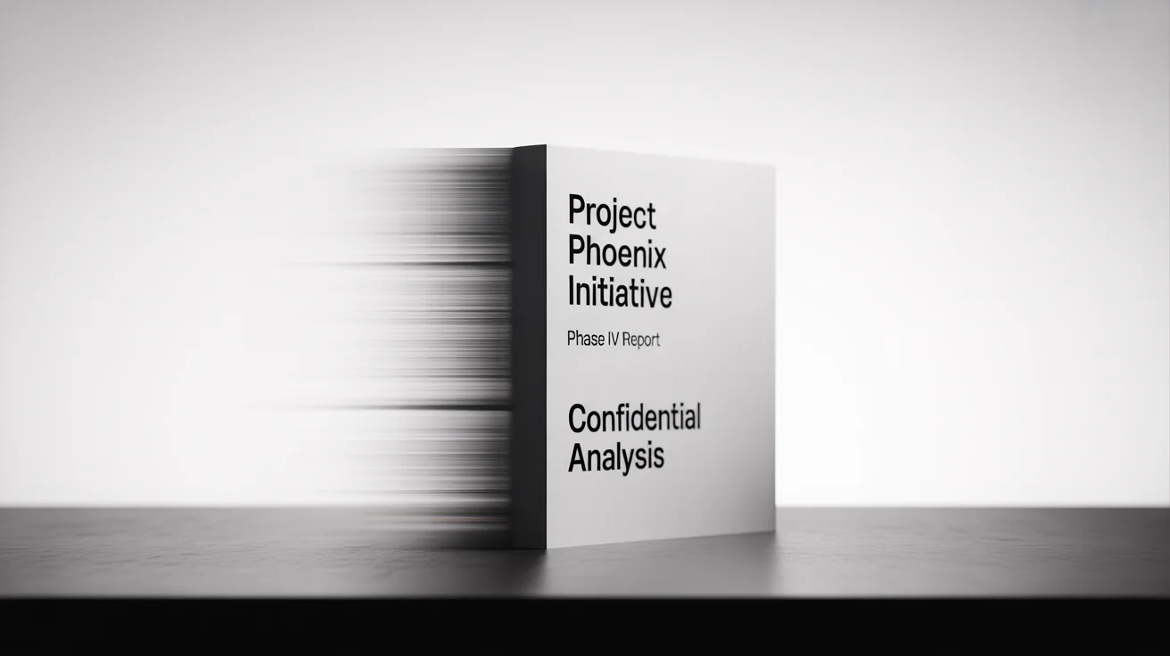 A document is shown split in half: the left side is blurry and unreadable, while the right side is perfectly sharp and clear, demonstrating a text-fixing effect.