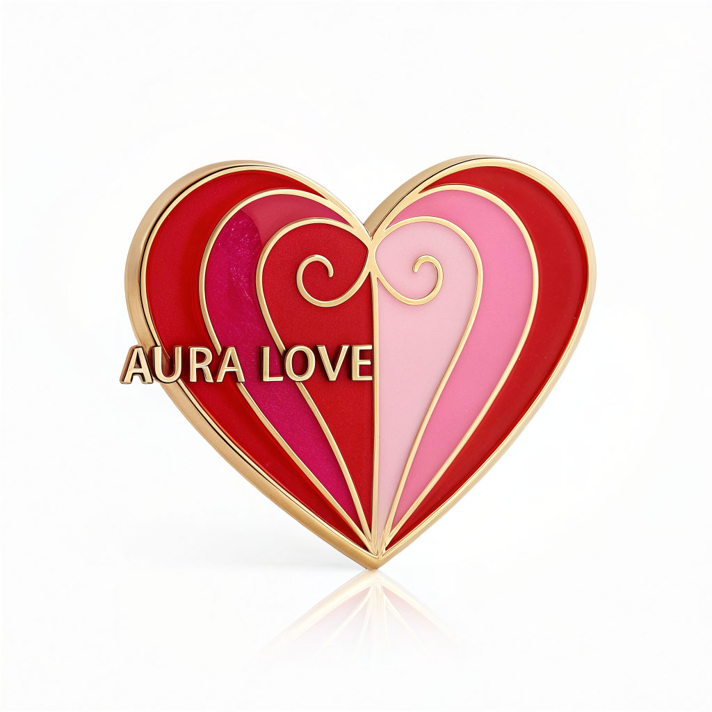 A before-and-after image demonstrating an icon extraction tool. On the left is a full company logo with a gradient heart icon and text. On the right is the same heart icon, shown isolated and clean, with an arrow pointing from the original logo to the extracted icon.