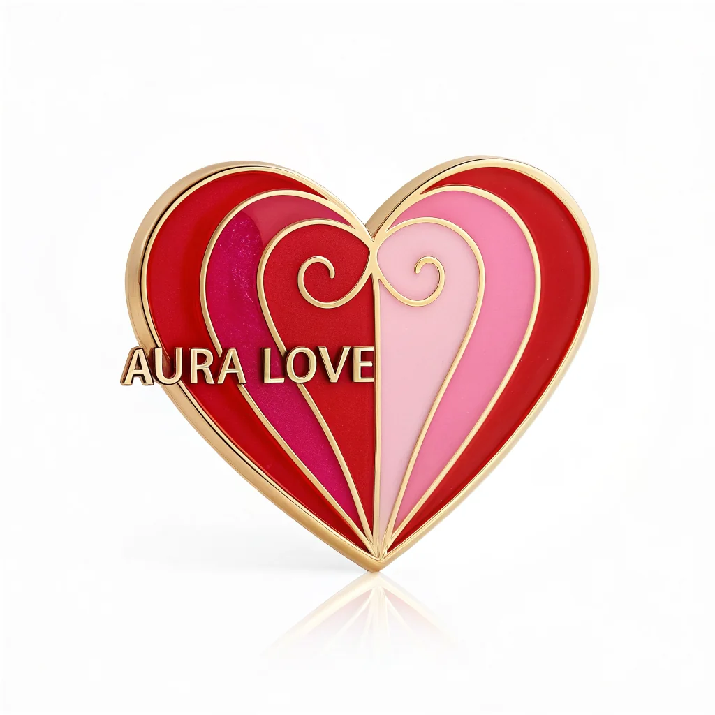 A before-and-after image demonstrating an icon extraction tool. On the left is a full company logo with a gradient heart icon and text. On the right is the same heart icon, shown isolated and clean, with an arrow pointing from the original logo to the extracted icon.