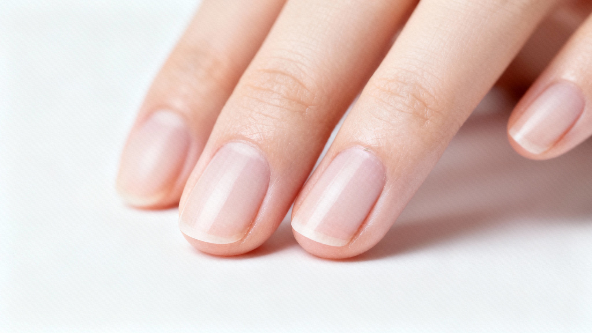 A close-up hero image of a perfectly manicured finger with flawless skin, demonstrating the result of removing a hangnail from a photo.