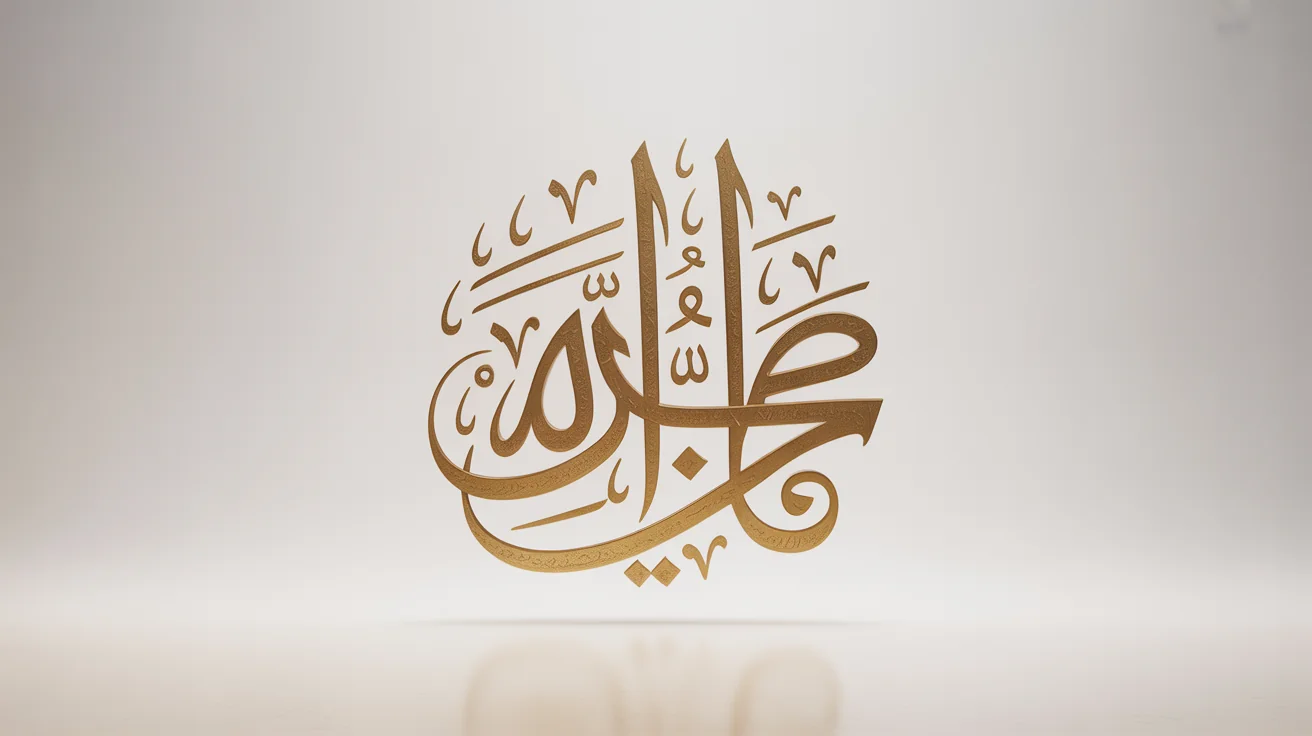 A piece of elegant Arabic text art showing the word 'Art' in golden, flowing calligraphy on a clean white background.