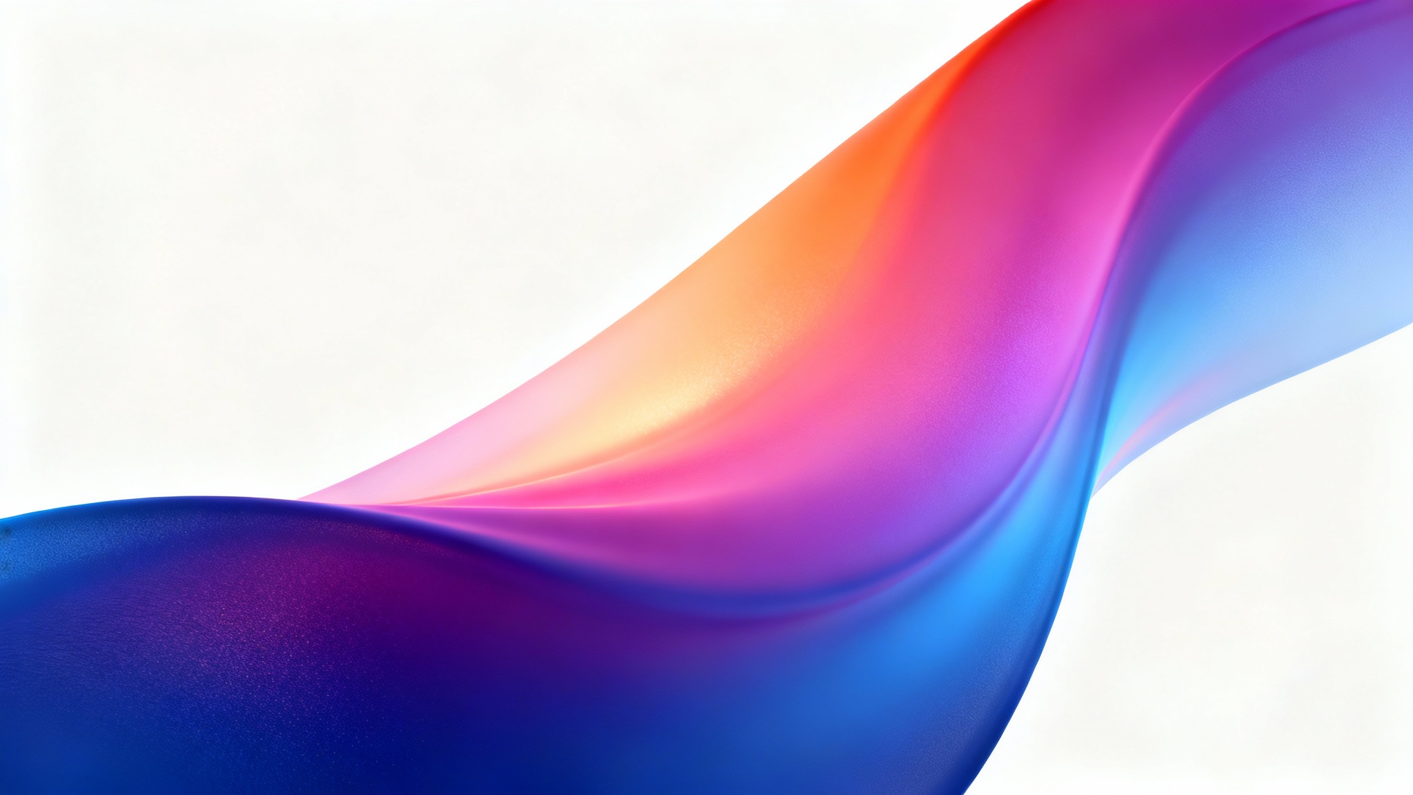 A high-resolution abstract gradient background transitioning smoothly from deep blue to vibrant magenta and warm orange, creating a soft, ethereal glow.