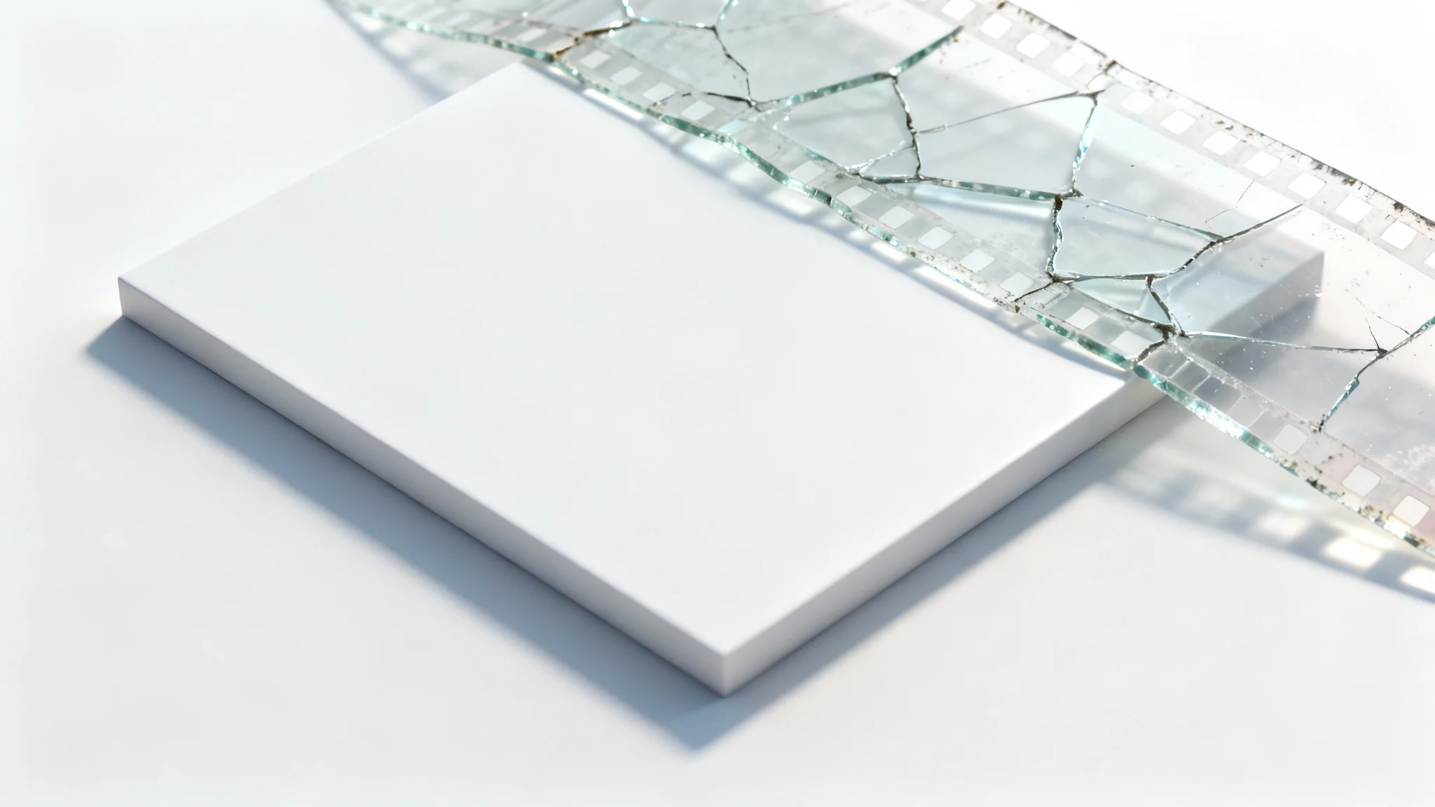 A minimalist mockup demonstrating a texture overlay, showing a distressed, grainy texture being applied over a smooth, plain surface, all set against a white background.