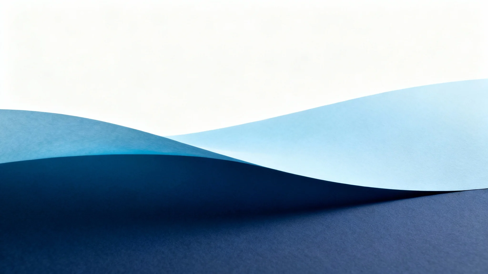 A minimalist abstract background with a vertical gradient transitioning from dark navy blue at the bottom to a light sky blue at the top, creating a calm and modern feel.