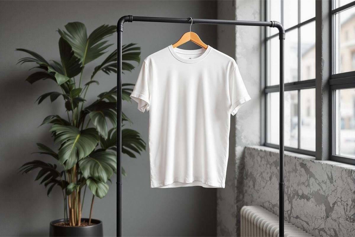 Industrial boutique t-shirt mockup